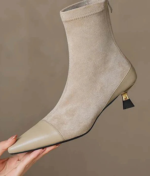 Ruth - Gefütterte Lederstiefel