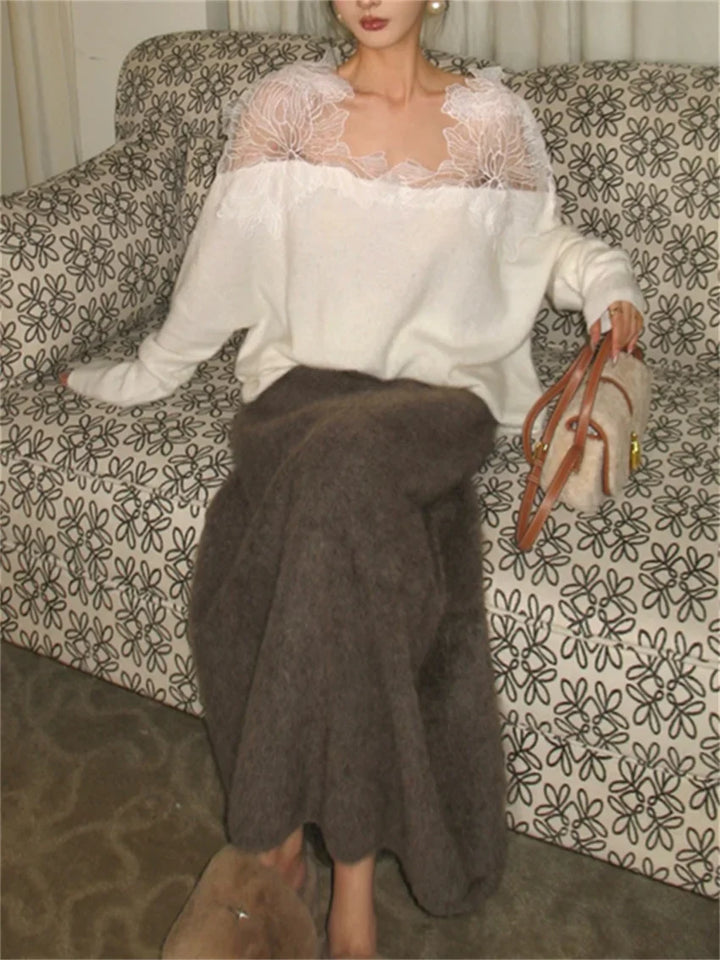 Simone - Spitzen-Pullover