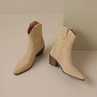 Edda - Velours-Stiefeletten