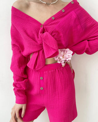 Barbara - Baumwollset mit Hemdbluse