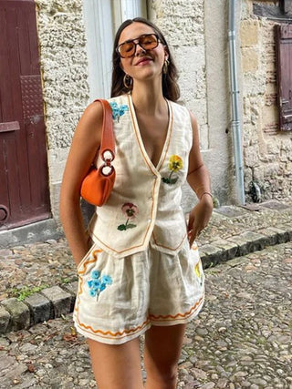 Leila - Leinenset mit Rock