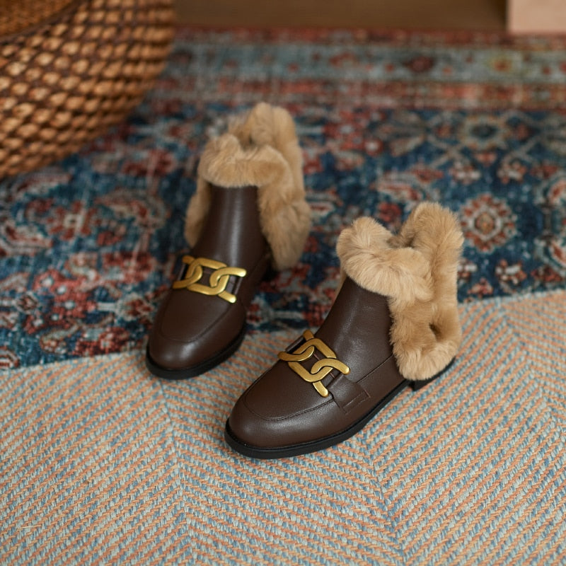 Kerstin - Slipper mit Fell