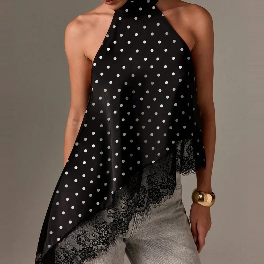 Liesel - Satin-Spitzen-Top