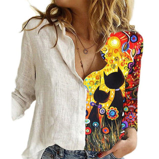 Rebekka - Animal-Print-Bluse