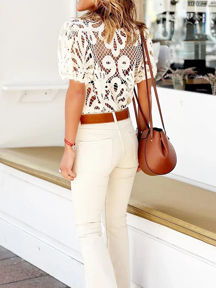 Simone - Puffärmel-Bluse