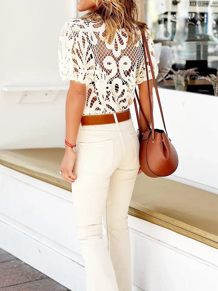 Simone - Puffärmel-Bluse