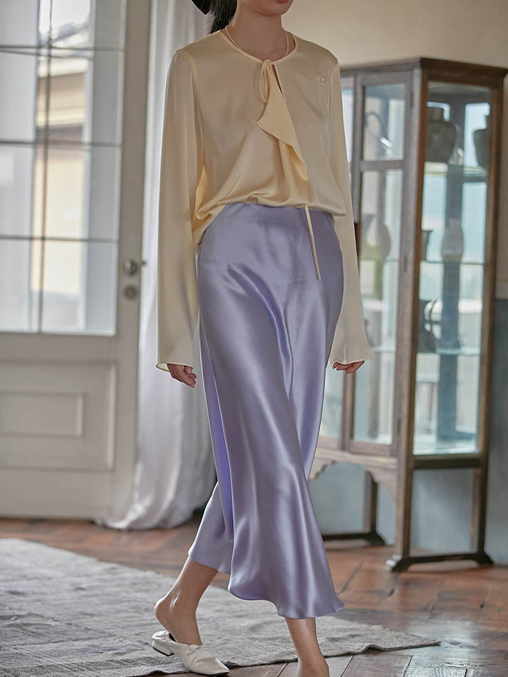 Elin - Satin-Midirock