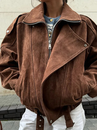 Malia - Jacke in Wildlederoptik