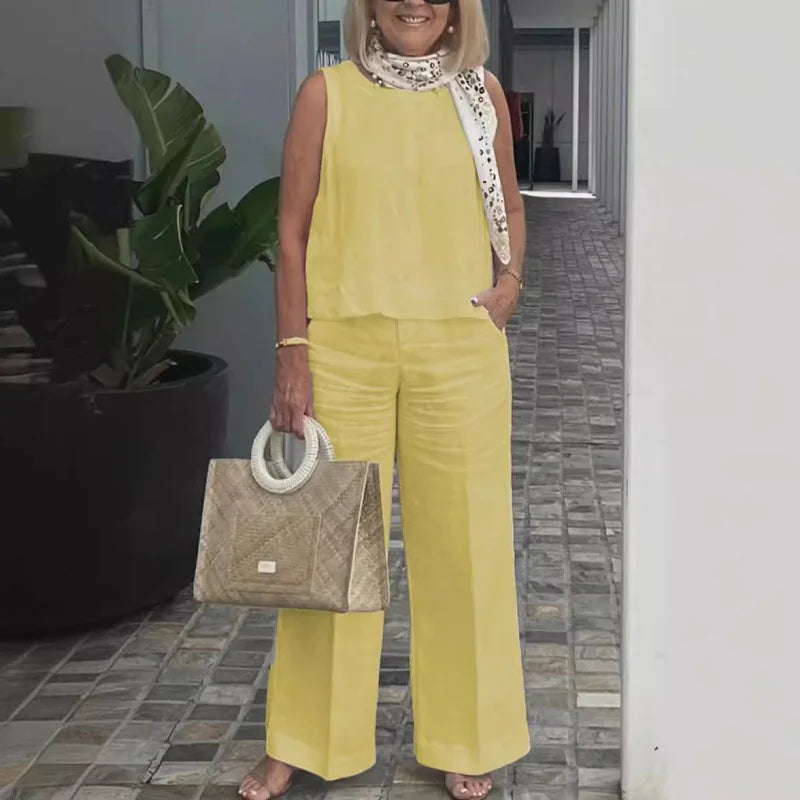 Nina - Leinenset mit weiter Hose