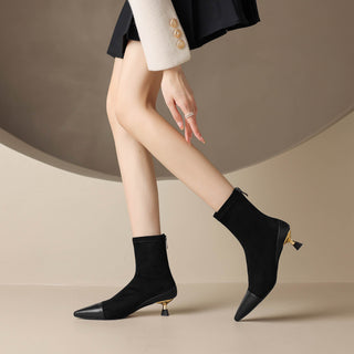 Ruth - Gefütterte Lederstiefel