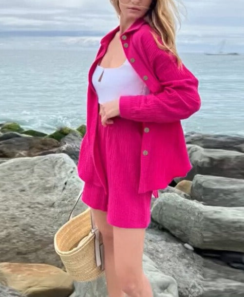 Barbara - Baumwollset mit Hemdbluse