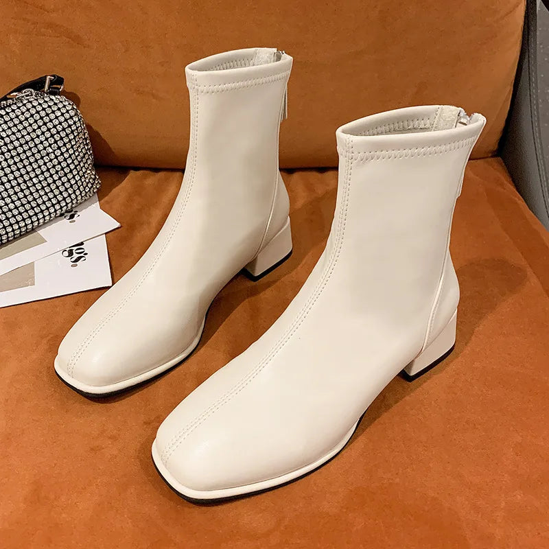 Sabine - Stiefeletten mit Blockabsatz