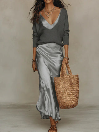 Mila - Satin-Strickset