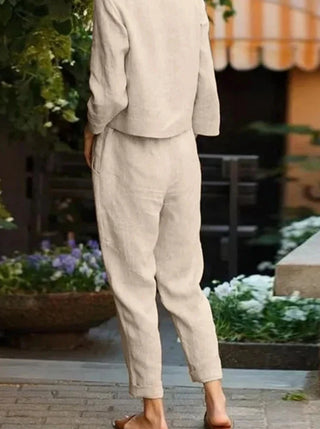 Sabine - Baumwollset mit weiter Hose