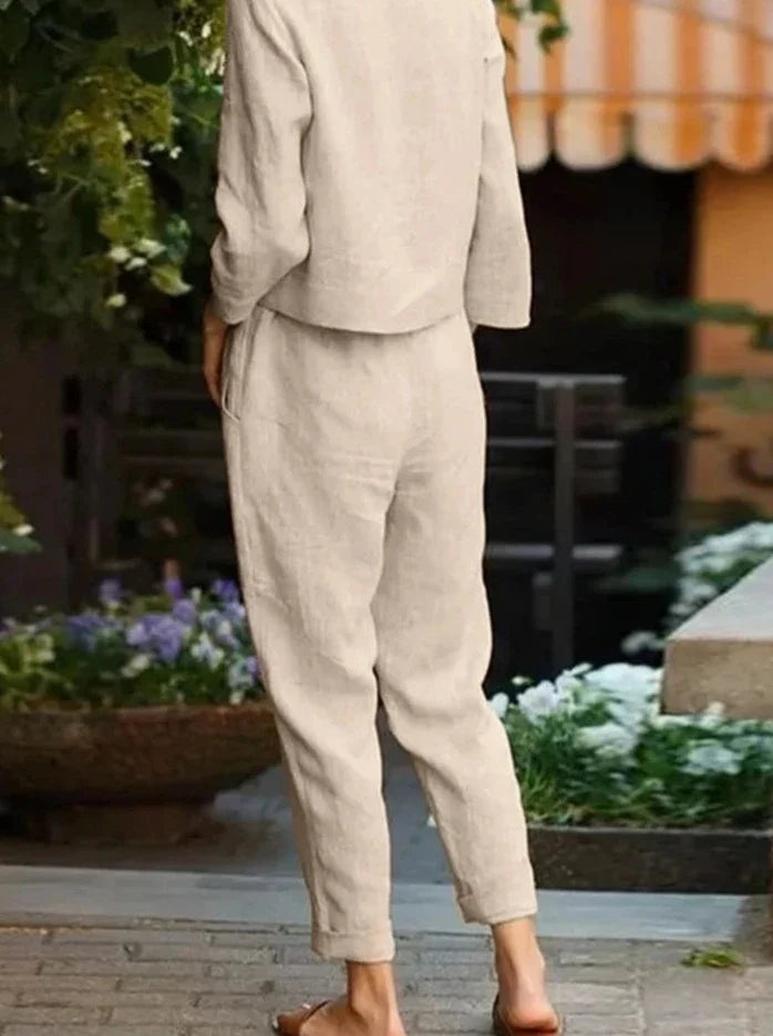 Sabine - Baumwollset mit weiter Hose