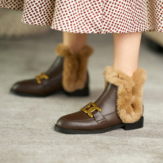 Kerstin - Slipper mit Fell
