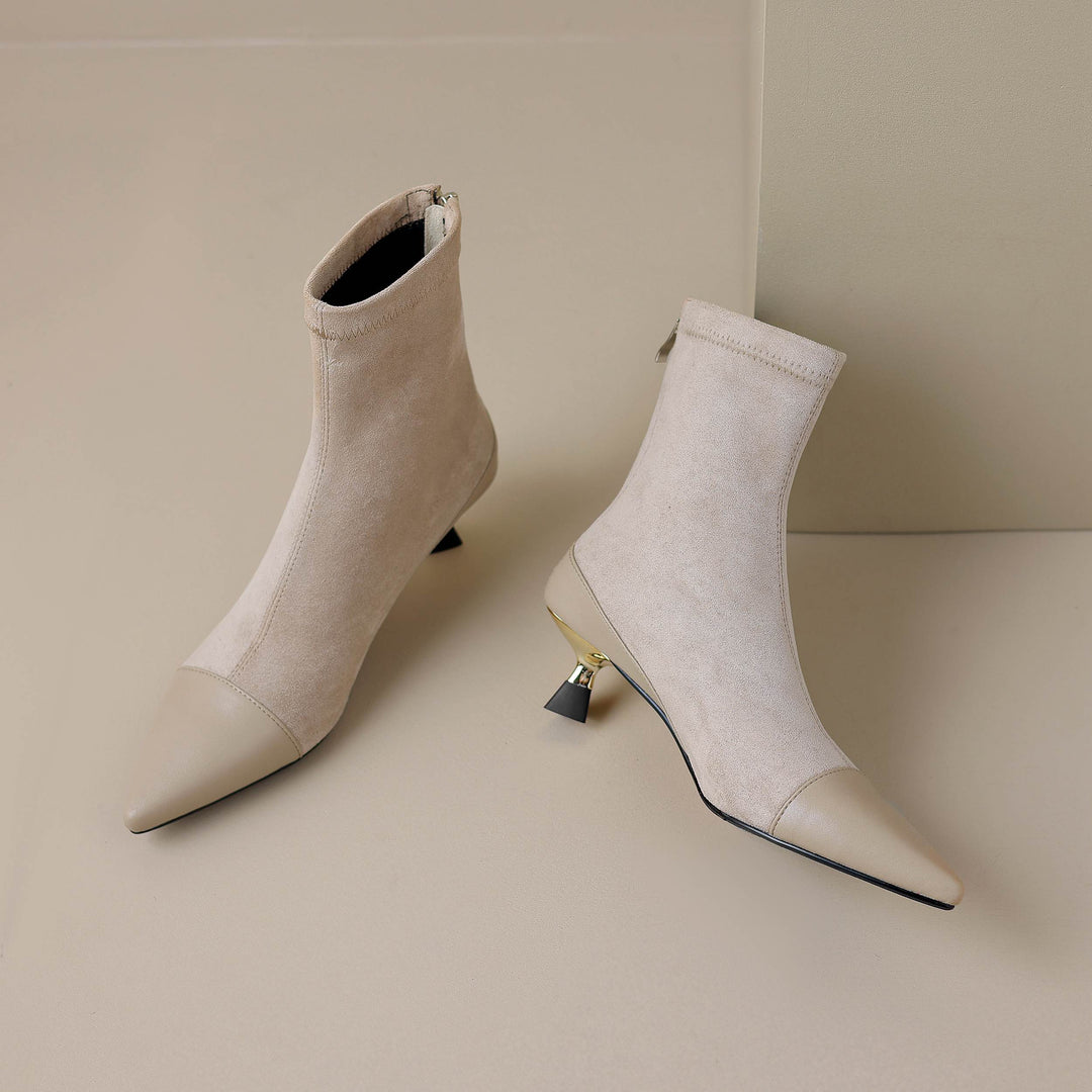Ruth - Gefütterte Lederstiefel