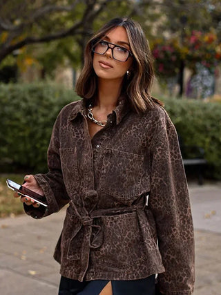 Ursula - Jeansjacke mit Gürtel