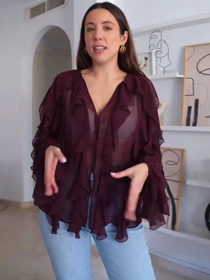Hilde - Chiffonbluse