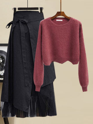 Valerie - Pullover mit Mesh-Rock