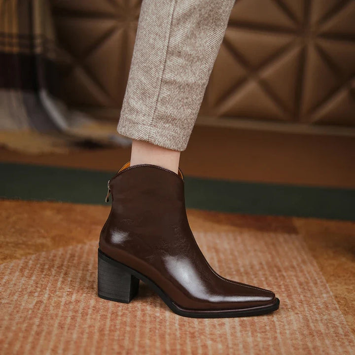 Dana - Spitze Lederstiefeletten