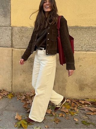 Edda - Jacke in Wildlederoptik