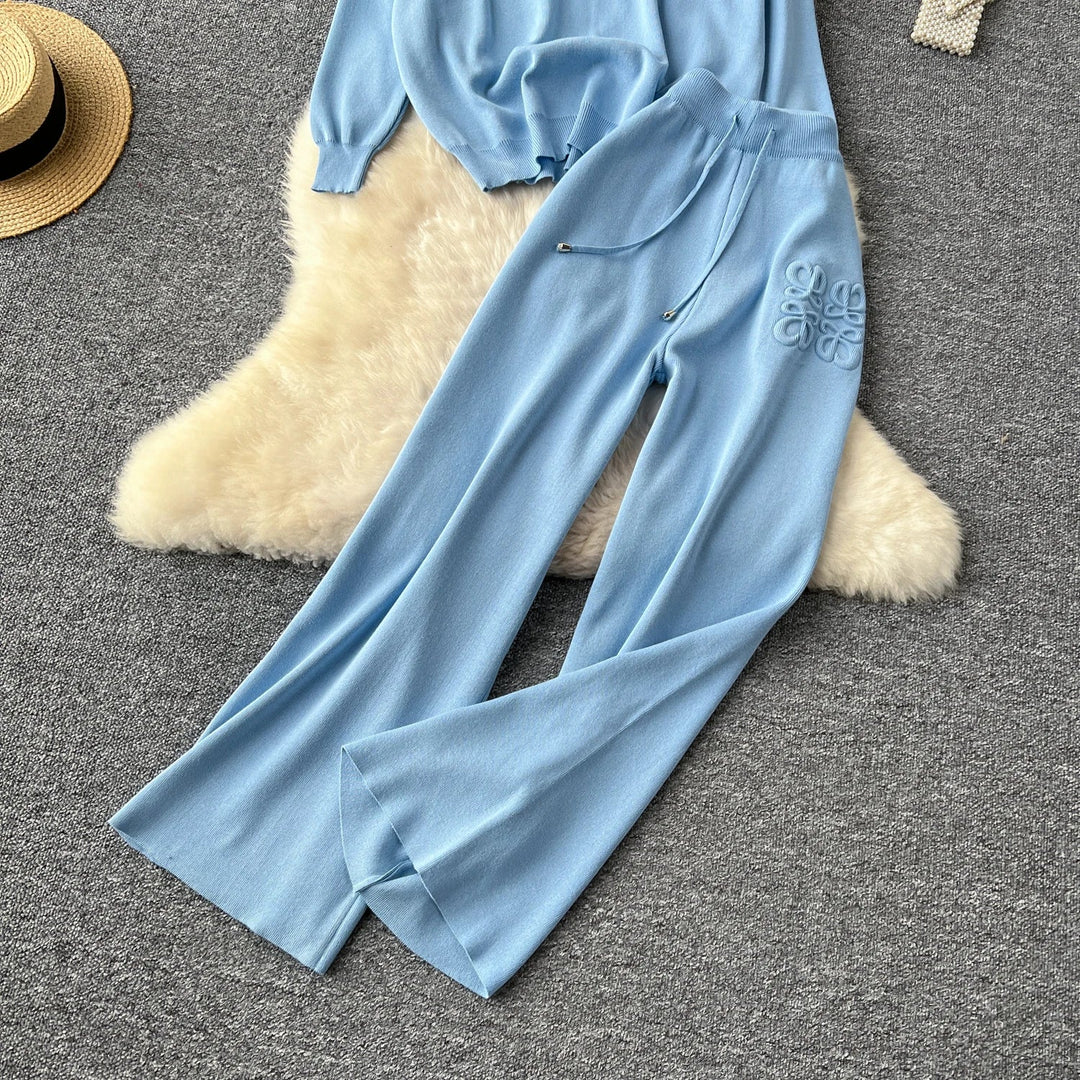 Lenja - Strickset mit weiter Hose