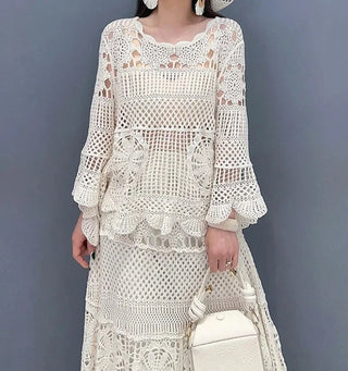 Pia - Baumwollset mit Spitze