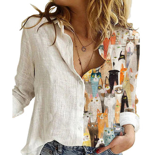 Rebekka - Animal-Print-Bluse