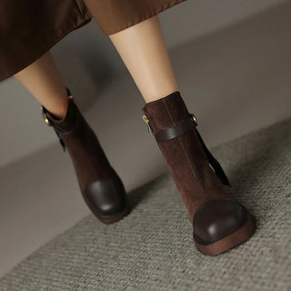 Ottilie - Velours-Stiefeletten