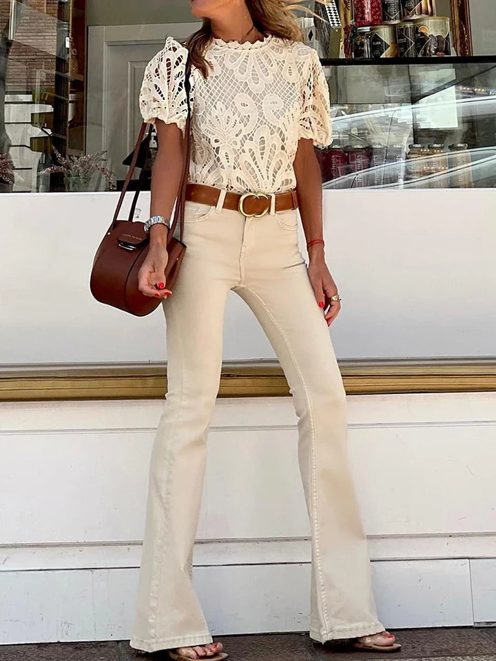 Simone - Puffärmel-Bluse