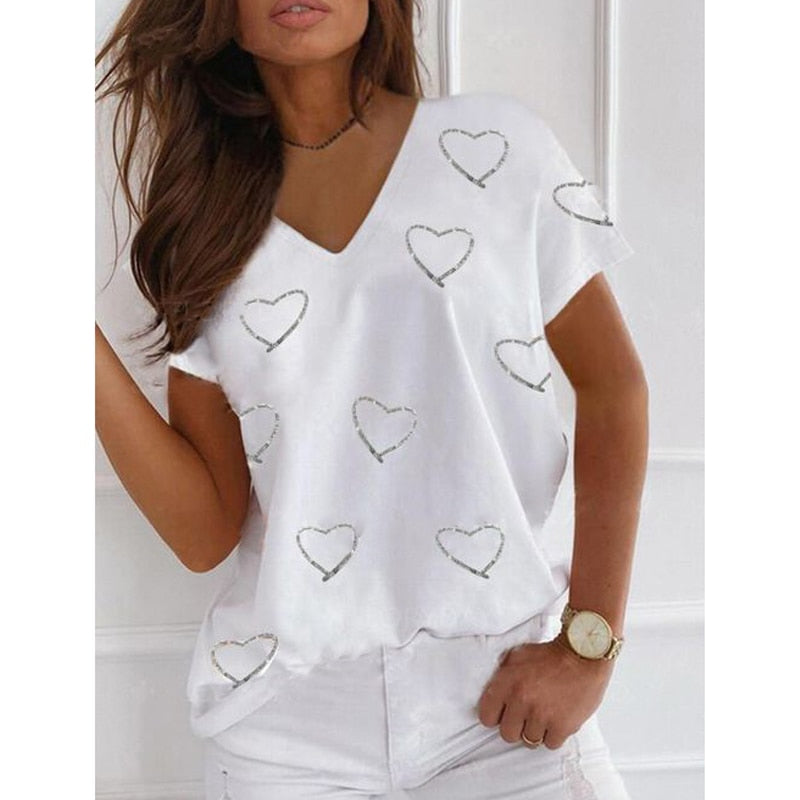 Brigitte - V-Ausschnitt-Shirt