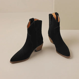 Edda - Velours-Stiefeletten