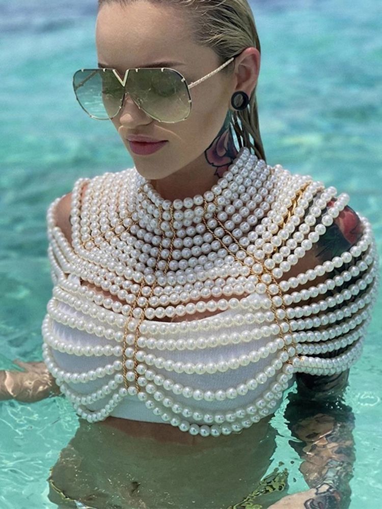 Cornelia - Perlen-Top