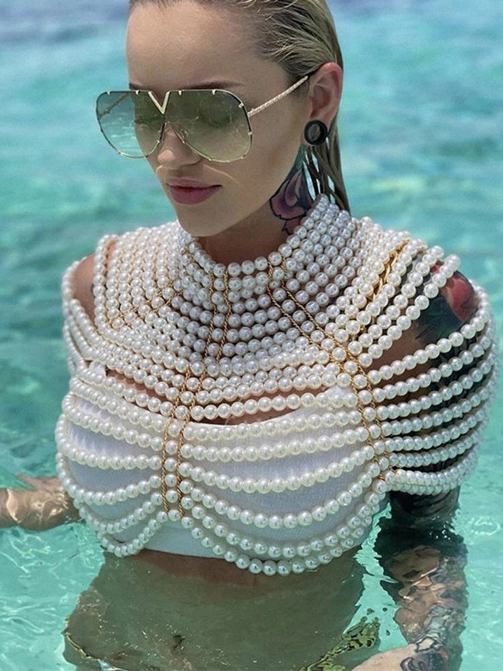 Cornelia - Perlen-Top