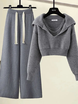 Amalia - Strickset mit weiter Hose