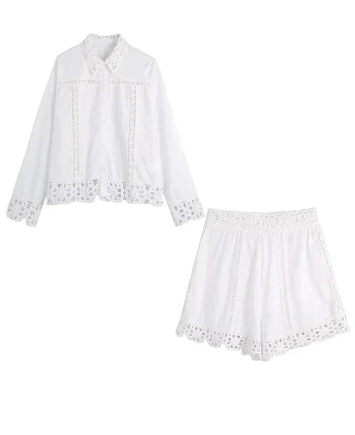 Viktoria - Baumwollset mit Spitze