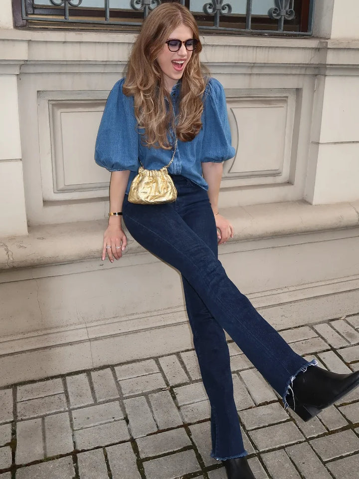 Eva - Denim-Bluse