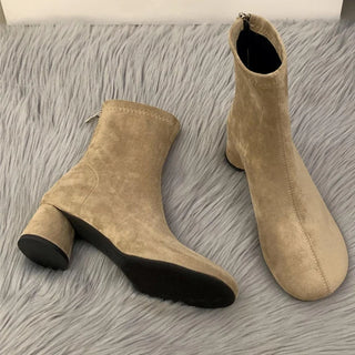 Leila - Stiefeletten in Wildlederoptik