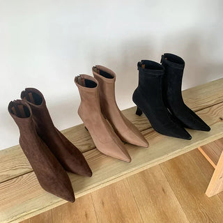 Nadja - Stiefel in Wildlederoptik