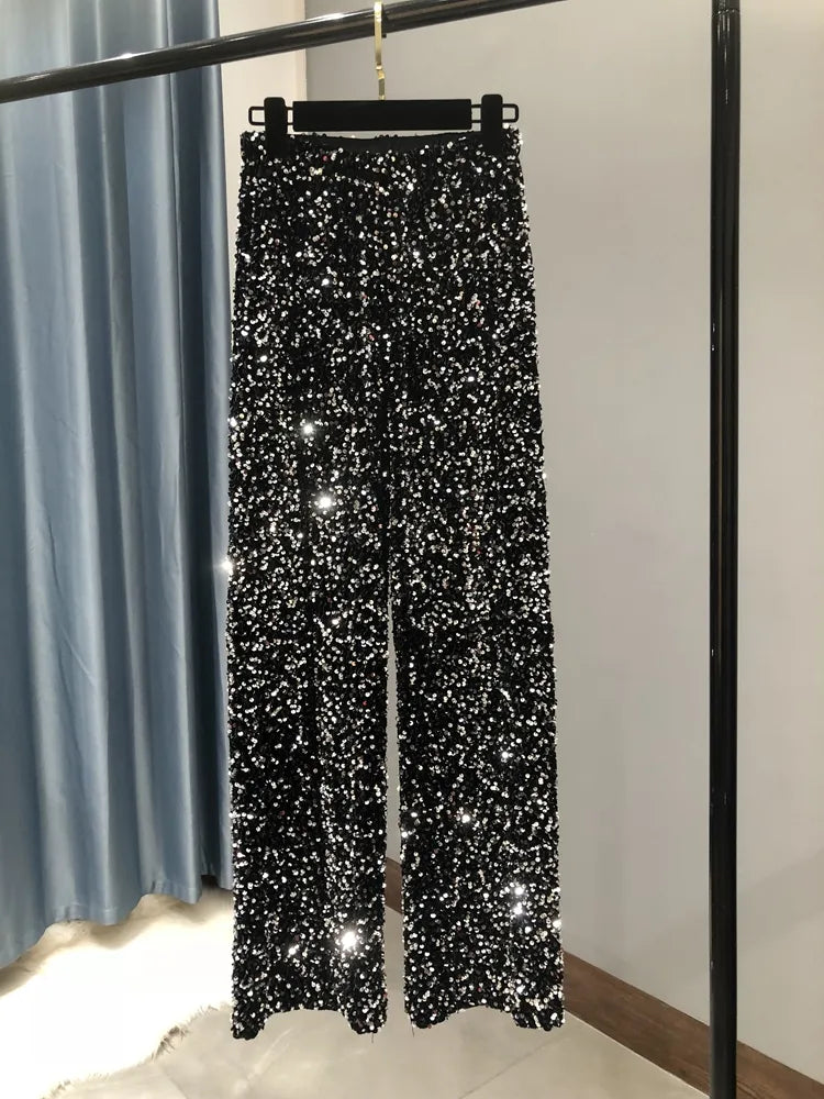 Svenja - Weite Paillettenhose