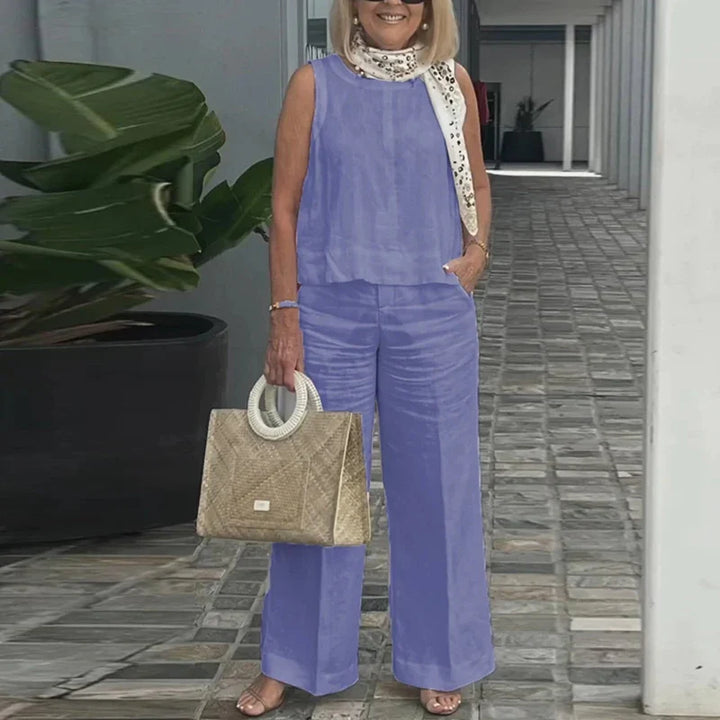 Nina - Leinenset mit weiter Hose