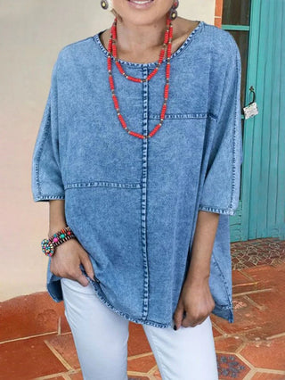 Alma - Denim-Bluse