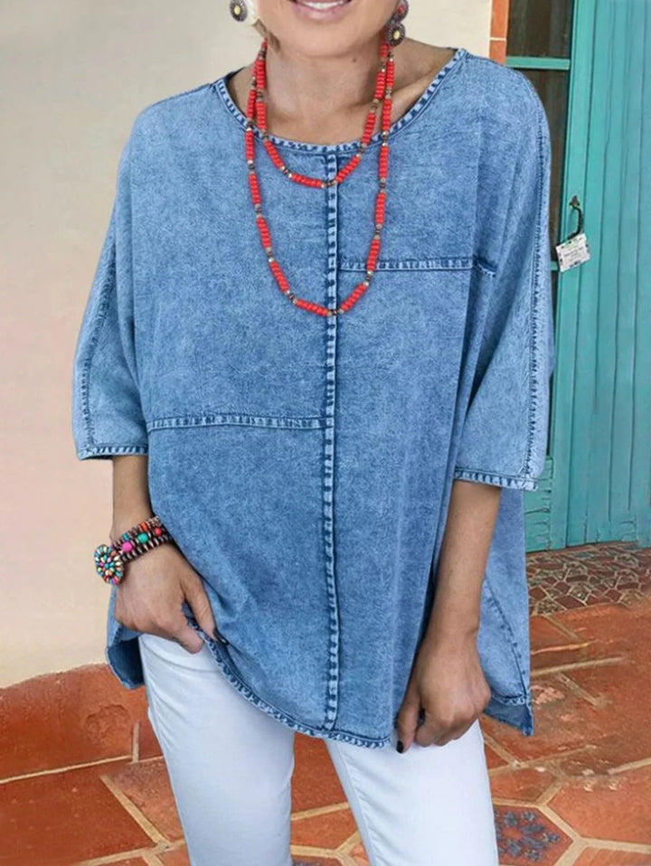 Alma - Denim-Bluse