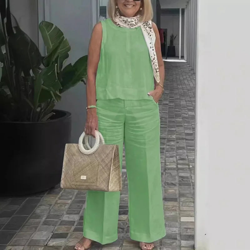 Nina - Leinenset mit weiter Hose