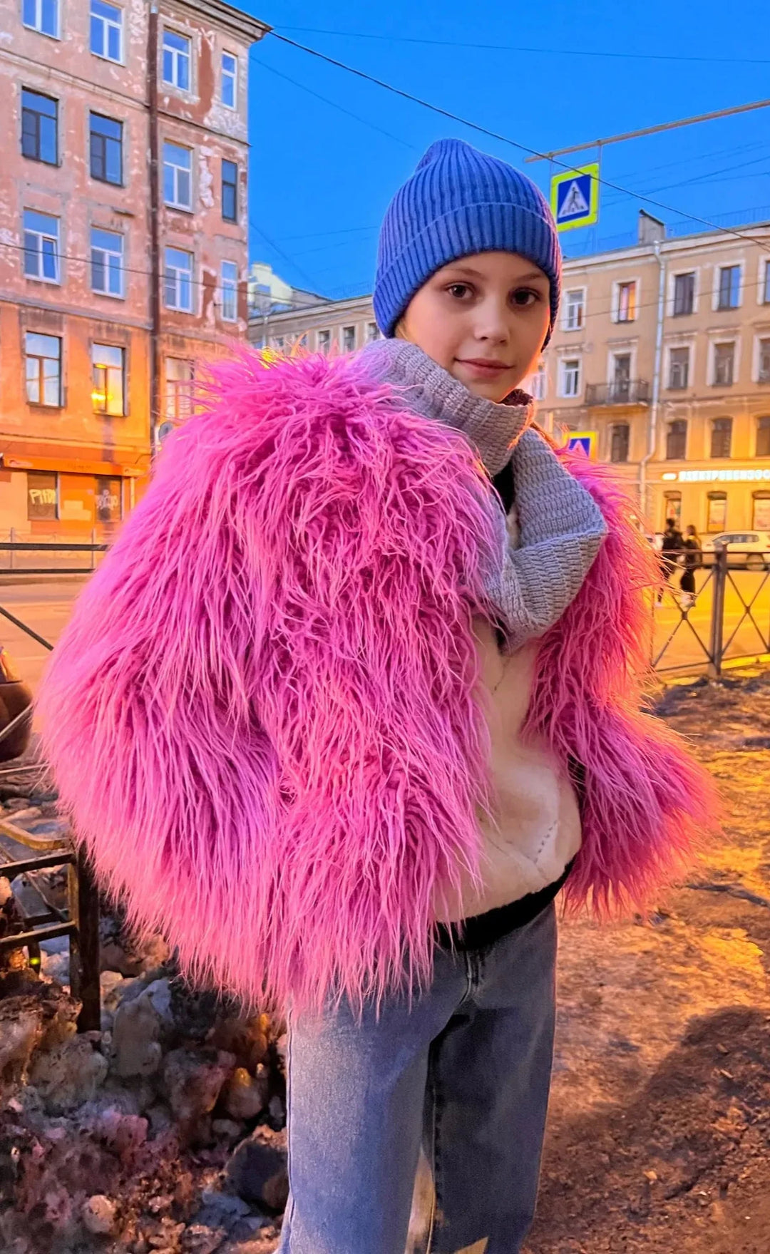 Simone - Kunstfelljacke