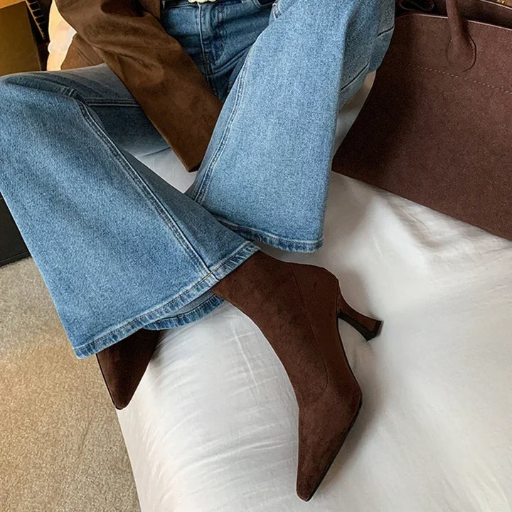Nadja - Stiefel in Wildlederoptik