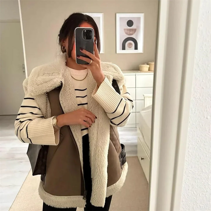 Emilia - Lammfelljacke