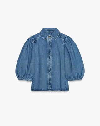 Eva - Denim-Bluse