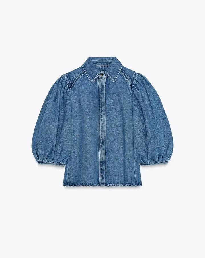 Eva - Denim-Bluse